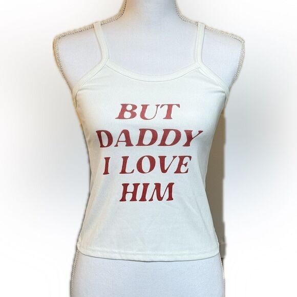 But Daddy I Love Him TTPD Tortured Poets Department Taylor Swift Tank Top Small - Picture 6 of 8